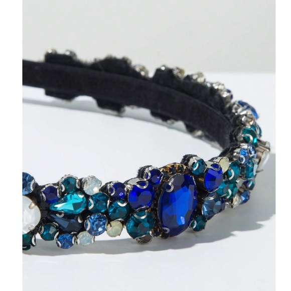 Luxe Rhinestone Statement Party Evening Holiday Headband - Picture 2 of 6